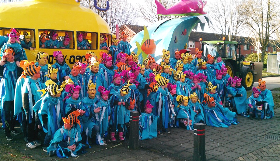Onze onvolprezen carnavalsgroep.